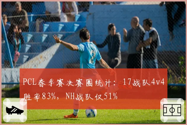 PCL春季赛决赛圈统计：17战队4v4胜率83%，NH战队仅51%